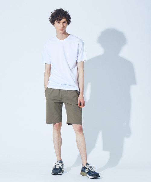 ABAHOUSE GRAY（アバハウスグレイ）の「【展開店舗限定】シルケット天竺 Vネック 半袖Tシャツ（Tシャツ/カットソー・メンズ・ブラック/ダークグリーン/ネイビー/ブラウン/ブルー/グレイッシュベージュ/ホワイト・46/48/50）」の20枚目の写真