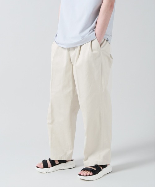 JOURNAL STANDARD J.S HOMESTEAD（ジャーナルスタンダードホームステッド）の「ウエポン WIDE-ANKLE LENGTH（スラックス・メンズ・ベージュ/サファリグリーン/ネイビー/アイボリー・LARGE/MEDIUM/SMALL）」の2枚目の写真