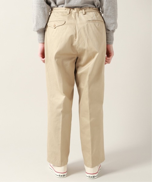 JOURNAL STANDARD J.S HOMESTEAD（ジャーナルスタンダードホームステッド）の「ウエポン WIDE-ANKLE LENGTH（スラックス・メンズ・ベージュ/サファリグリーン/ネイビー/アイボリー・LARGE/MEDIUM/SMALL）」の11枚目の写真