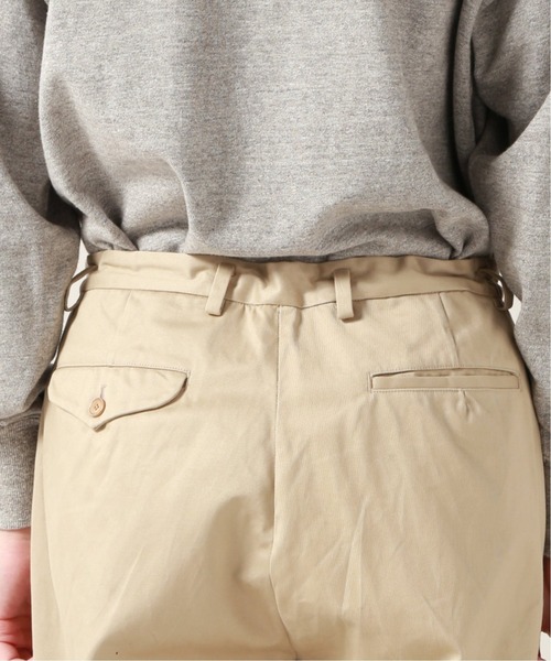 JOURNAL STANDARD J.S HOMESTEAD（ジャーナルスタンダードホームステッド）の「ウエポン WIDE-ANKLE LENGTH（スラックス・メンズ・ベージュ/サファリグリーン/ネイビー/アイボリー・LARGE/MEDIUM/SMALL）」の19枚目の写真