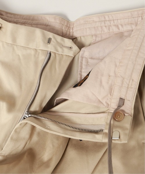 JOURNAL STANDARD J.S HOMESTEAD（ジャーナルスタンダードホームステッド）の「ウエポン WIDE-ANKLE LENGTH（スラックス・メンズ・ベージュ/サファリグリーン/ネイビー/アイボリー・LARGE/MEDIUM/SMALL）」の6枚目の写真