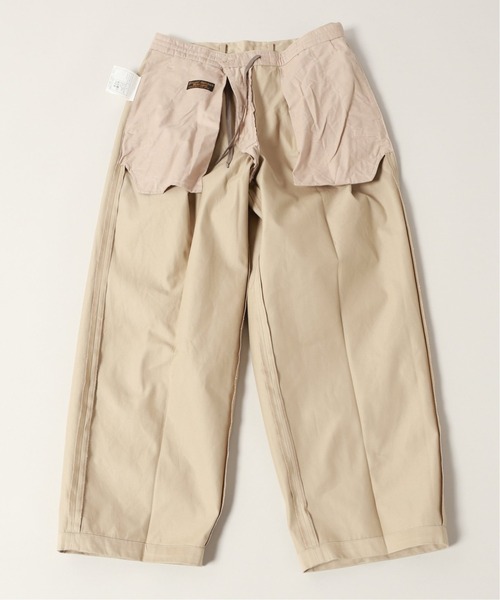 JOURNAL STANDARD J.S HOMESTEAD（ジャーナルスタンダードホームステッド）の「ウエポン WIDE-ANKLE LENGTH（スラックス・メンズ・ベージュ/サファリグリーン/ネイビー/アイボリー・LARGE/MEDIUM/SMALL）」の8枚目の写真