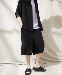 EMMA CLOTHES | ブライトポプリン リラックス 2タックワイドショーツ EMMA CLOTHES(その他パンツ)