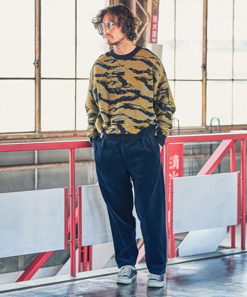 MARBLES(マーブルズ)の「mn2346-CAMO DOUBLE JACQUARD KNIT ニット(ニット/セーター・メンズ・ネイビー/グリーン・L/S/XL/M)」の7枚目の写真