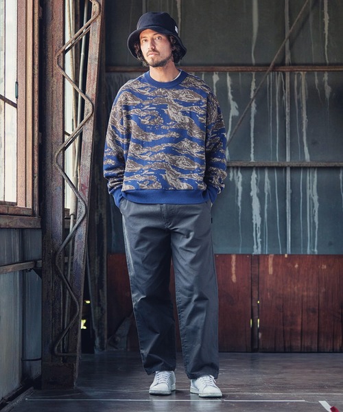 MARBLES(マーブルズ)の「mn2346-CAMO DOUBLE JACQUARD KNIT ニット(ニット/セーター・メンズ・ネイビー/グリーン・L/S/XL/M)」の12枚目の写真