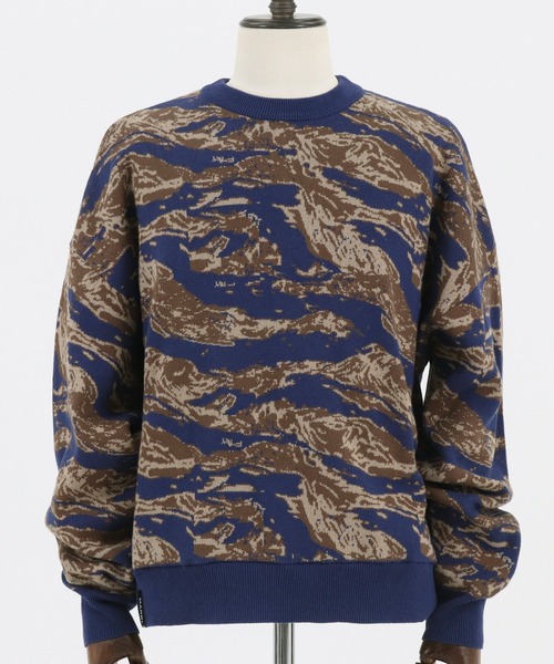 MARBLES(マーブルズ)の「mn2346-CAMO DOUBLE JACQUARD KNIT ニット(ニット/セーター・メンズ・ネイビー/グリーン・L/S/XL/M)」の18枚目の写真