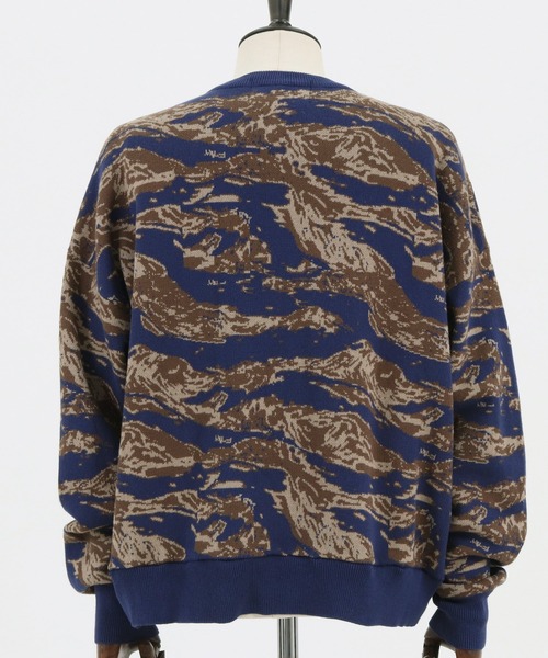 MARBLES(マーブルズ)の「mn2346-CAMO DOUBLE JACQUARD KNIT ニット(ニット/セーター・メンズ・ネイビー/グリーン・L/S/XL/M)」の19枚目の写真