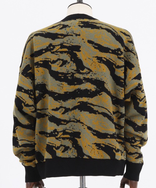 MARBLES(マーブルズ)の「mn2346-CAMO DOUBLE JACQUARD KNIT ニット(ニット/セーター・メンズ・ネイビー/グリーン・L/S/XL/M)」の21枚目の写真