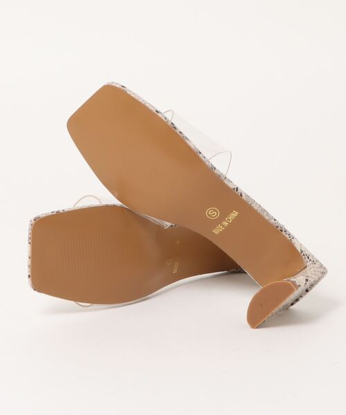 one way（ワンウェイ）の「【oneway】クリアボードヒールサンダル（サンダル・レディース・ホワイト/ブラック/ブラック系その他・S/M/L）」の5枚目の写真