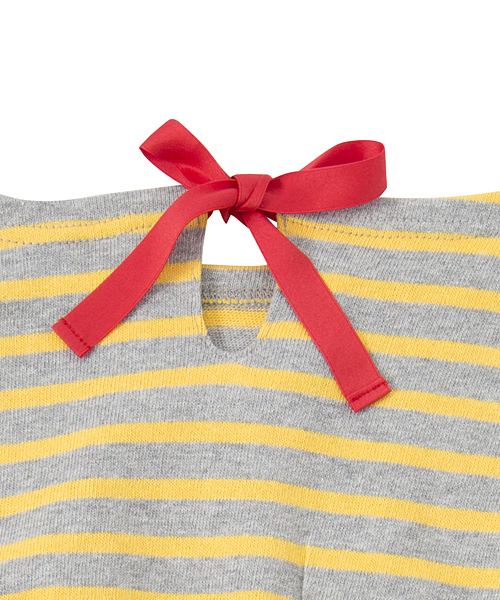 X-girl Stages（エックスガールステージス）の「STRIPED L/S DRESS (2T・3T)（ワンピース・キッズ・アッシュ/レッド/ネイビー・2T/3T）」の7枚目の写真