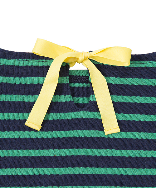 X-girl Stages（エックスガールステージス）の「STRIPED L/S DRESS (2T・3T)（ワンピース・キッズ・アッシュ/レッド/ネイビー・2T/3T）」の9枚目の写真