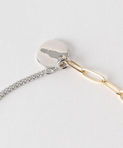 BEAUTY&YOUTH UNITED ARROWS（ビューティーアンドユースユナイテッドアローズ）の「BY サークルプレートチェーンコンビネックレス（ネックレス・レディース・その他1・FREE）」の4枚目の写真