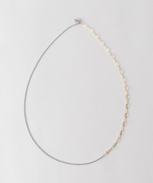 BEAUTY&YOUTH UNITED ARROWS（ビューティーアンドユースユナイテッドアローズ）の「BY サークルプレートチェーンコンビネックレス（ネックレス・レディース・その他1・FREE）」の5枚目の写真