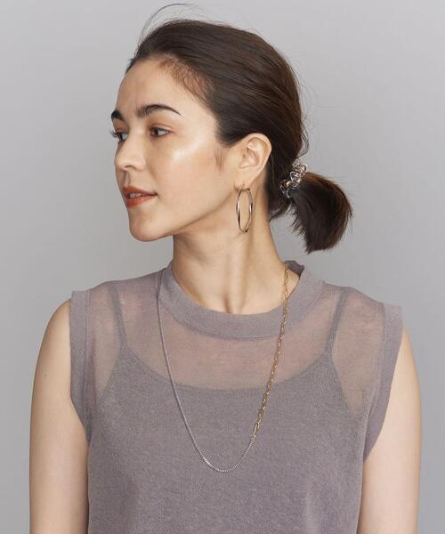 BEAUTY&YOUTH UNITED ARROWS（ビューティーアンドユースユナイテッドアローズ）の「BY サークルプレートチェーンコンビネックレス（ネックレス・レディース・その他1・FREE）」の6枚目の写真