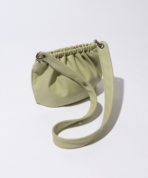 SAMO ONDOH(セイモオンド)の「【SAMO ONDOH 】エッグバッグS / egg Bag S(ショルダーバッグ・レディース・アイボリー/ミント・FREE)」の2枚目の写真