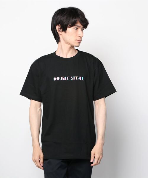 DOUBLE STEAL(ダブルスティール)の「COLORFUL LOGO 半袖Tシャツ(Tシャツ/カットソー・メンズ・ホワイト/ブラック・MEDIUM/LARGE/X-LARGE/XX-LARGE)」の14枚目の写真