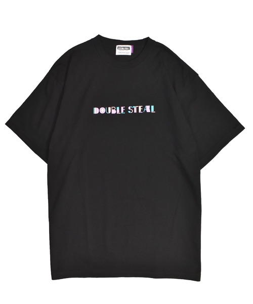 DOUBLE STEAL(ダブルスティール)の「COLORFUL LOGO 半袖Tシャツ(Tシャツ/カットソー・メンズ・ホワイト/ブラック・MEDIUM/LARGE/X-LARGE/XX-LARGE)」の3枚目の写真