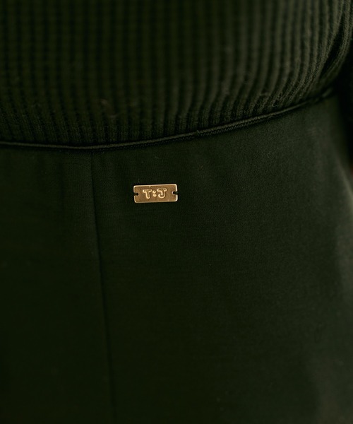 TINA：JOJUN（ティーナジョジュン）の「ロングスカート ポンチ裾ペプラム TINA：JOJUN（スカート・レディース・モカ/オフホワイト/ブラック/ブラウン/ダークグリーン・M/S）」の10枚目の写真