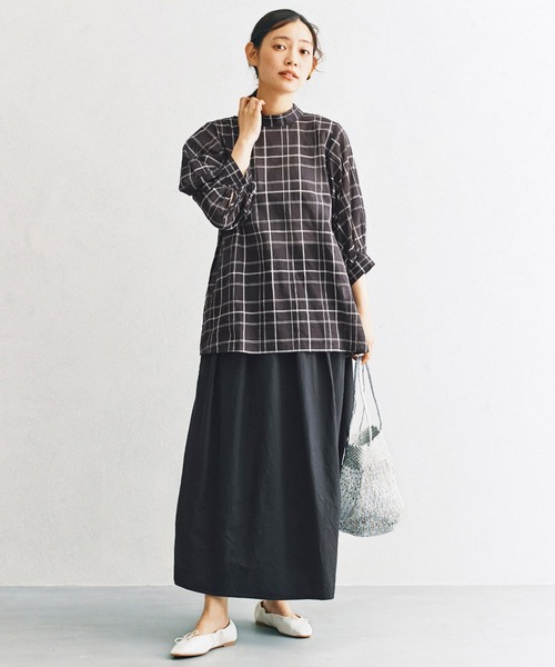 and myera（アンド マイラ）の「ａｎｄ　ｍｙｅｒａ　タイプライタースカート（スカート・レディース・ブラック/カーキ・SMALL/MEDIUM/LARGE/X-LARGE）」の12枚目の写真