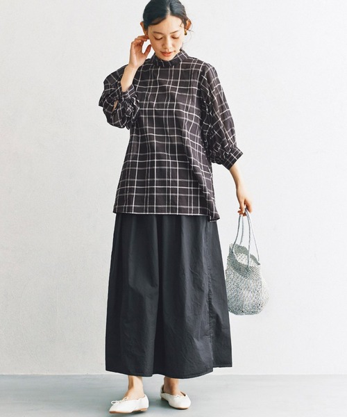 and myera（アンド マイラ）の「ａｎｄ　ｍｙｅｒａ　タイプライタースカート（スカート・レディース・ブラック/カーキ・SMALL/MEDIUM/LARGE/X-LARGE）」の13枚目の写真
