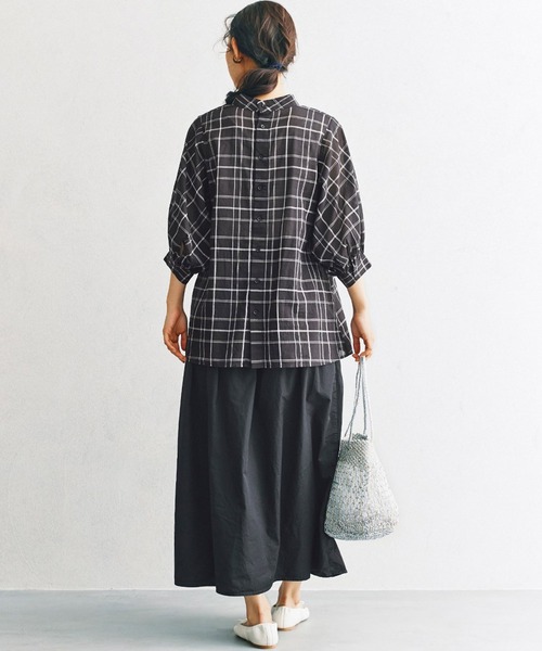 and myera（アンド マイラ）の「ａｎｄ　ｍｙｅｒａ　タイプライタースカート（スカート・レディース・ブラック/カーキ・SMALL/MEDIUM/LARGE/X-LARGE）」の15枚目の写真