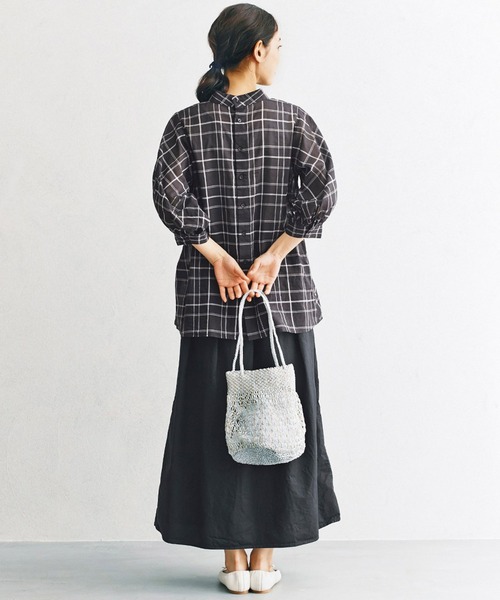 and myera（アンド マイラ）の「ａｎｄ　ｍｙｅｒａ　タイプライタースカート（スカート・レディース・ブラック/カーキ・SMALL/MEDIUM/LARGE/X-LARGE）」の16枚目の写真