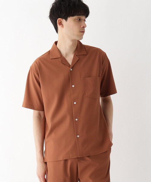 BASECONTROL(ベースコントロール)の「◆CREATION CUBE セットアップ対応 ストレッチオープンカラーシャツ(シャツ/ブラウス・メンズ・グレー/ブラック/グリーン/ベージュ/オレンジ・02/03/04)」の5枚目の写真