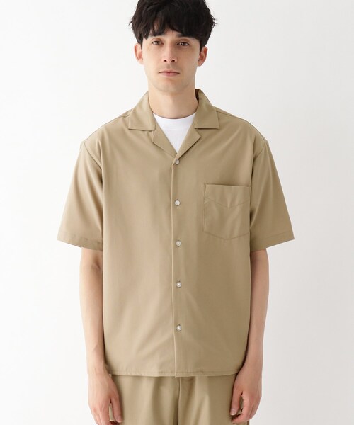 BASECONTROL(ベースコントロール)の「◆CREATION CUBE セットアップ対応 ストレッチオープンカラーシャツ(シャツ/ブラウス・メンズ・グレー/ブラック/グリーン/ベージュ/オレンジ・02/03/04)」の6枚目の写真