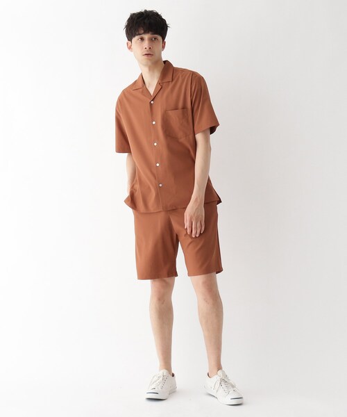 BASECONTROL(ベースコントロール)の「◆CREATION CUBE セットアップ対応 ストレッチオープンカラーシャツ(シャツ/ブラウス・メンズ・グレー/ブラック/グリーン/ベージュ/オレンジ・02/03/04)」の9枚目の写真