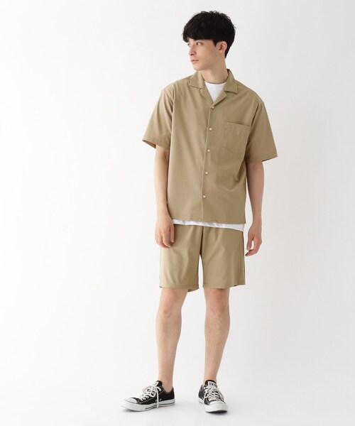 BASECONTROL(ベースコントロール)の「◆CREATION CUBE セットアップ対応 ストレッチオープンカラーシャツ(シャツ/ブラウス・メンズ・グレー/ブラック/グリーン/ベージュ/オレンジ・02/03/04)」の10枚目の写真