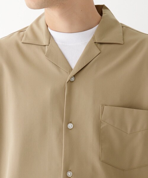 BASECONTROL(ベースコントロール)の「◆CREATION CUBE セットアップ対応 ストレッチオープンカラーシャツ(シャツ/ブラウス・メンズ・グレー/ブラック/グリーン/ベージュ/オレンジ・02/03/04)」の13枚目の写真