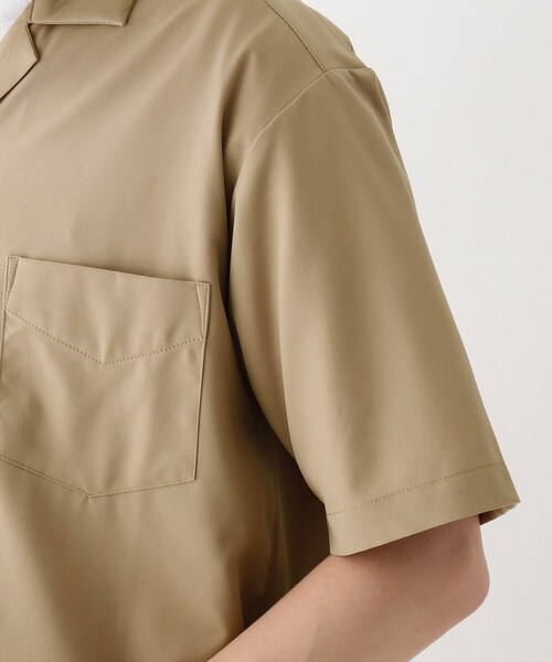 BASECONTROL(ベースコントロール)の「◆CREATION CUBE セットアップ対応 ストレッチオープンカラーシャツ(シャツ/ブラウス・メンズ・グレー/ブラック/グリーン/ベージュ/オレンジ・02/03/04)」の14枚目の写真