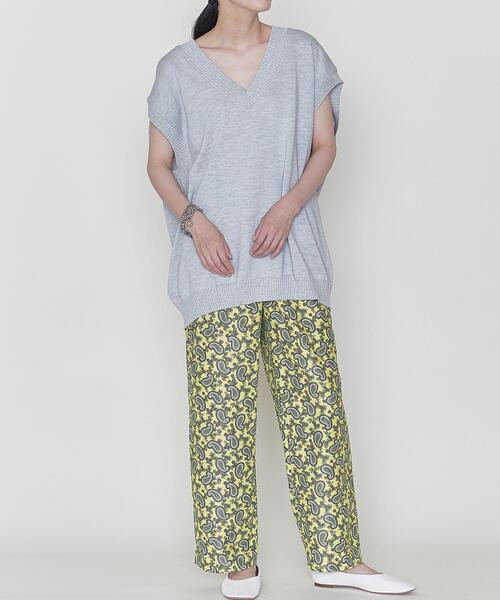 ASTRAET（アストラット）の「＜ASTRAET（アストラット）＞ペイズリー イージー ワイドパンツ（その他パンツ・レディース・イエロー/コバルトブルー・1/0/00）」の7枚目の写真