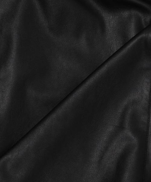 LEPSIM（レプシィム）の「フェイクレザーセミフレアスカート　953220（スカート・レディース・ブラウン/ブラック・LARGE/MEDIUM）」の12枚目の写真