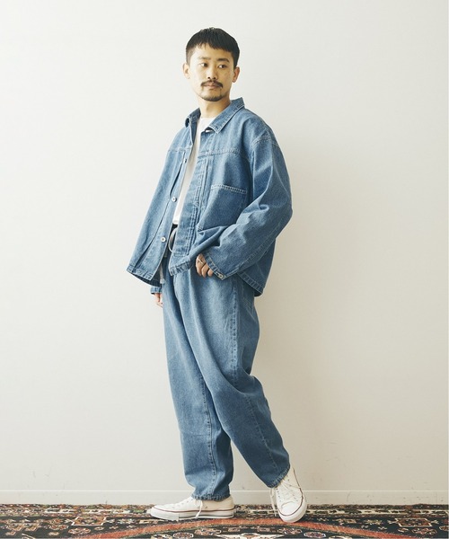 JOURNAL STANDARD（ジャーナルスタンダード）の「【殿堂入りベストセラー】デニムトレイルバルーンパンツ（デニムパンツ・メンズ・ブルー系その他/ブラック系その他2/ブラック系その他/ブルー系その他2/ナチュラル・SMALL/LARGE/MEDIUM）」の17枚目の写真