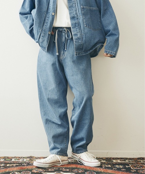 JOURNAL STANDARD（ジャーナルスタンダード）の「【殿堂入りベストセラー】デニムトレイルバルーンパンツ（デニムパンツ・メンズ・ブルー系その他/ブラック系その他2/ブラック系その他/ブルー系その他2/ナチュラル・SMALL/LARGE/MEDIUM）」の12枚目の写真