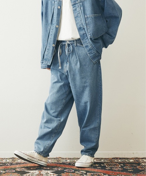 JOURNAL STANDARD（ジャーナルスタンダード）の「【殿堂入りベストセラー】デニムトレイルバルーンパンツ（デニムパンツ・メンズ・ブルー系その他/ブラック系その他2/ブラック系その他/ブルー系その他2/ナチュラル・SMALL/LARGE/MEDIUM）」の22枚目の写真
