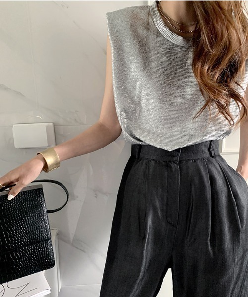 MANGROVE（マングローブ）の「ブライトフライングスリーブ（タンクトップ・レディース・ブラック/シルバー/ゴールド・FREE）」の17枚目の写真