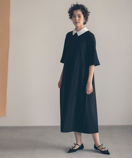 kaene Aライン切り替えワンピース　ブラックフォーマル 楽天市場】【40%OFF】kaene カエン Aライン 切替 ワンピース