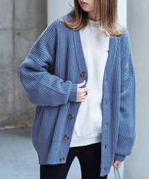 Snap club | 【Snap club】ヘビーウェイトニット ビックシルエットカラーカーディガン(カーディガン/ボレロ)