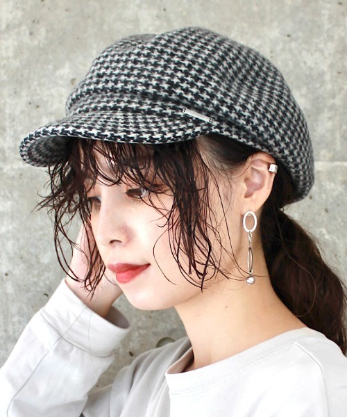 OVERRIDE（オーバーライド）の「OVERRIDE BS JOURNAL CASQUETTE（キャスケット・レディース・ブラック/ベージュ/ブラウン/グレー/ブロンズ・M/57.5cm）」の5枚目の写真