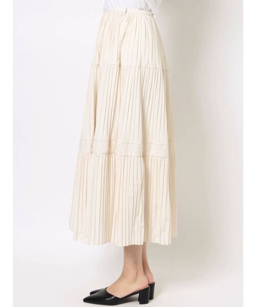 MERCURYDUO（マーキュリーデュオ）の「スイッチングプリーツスカート（スカート・レディース・アイボリー/ミント/ラベンダー/ライトブルー・FREE）」の15枚目の写真