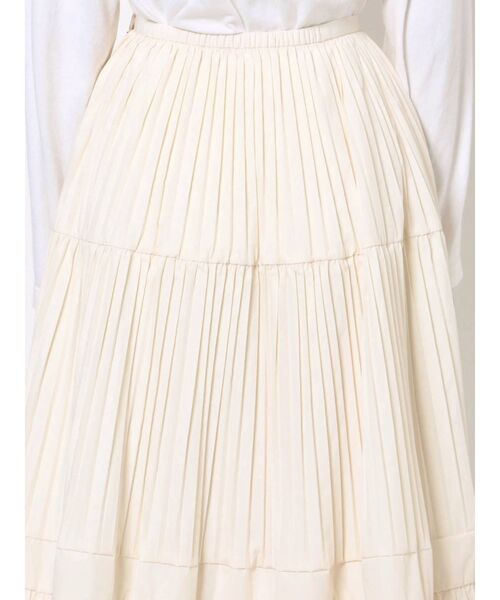 MERCURYDUO（マーキュリーデュオ）の「スイッチングプリーツスカート（スカート・レディース・アイボリー/ミント/ラベンダー/ライトブルー・FREE）」の12枚目の写真