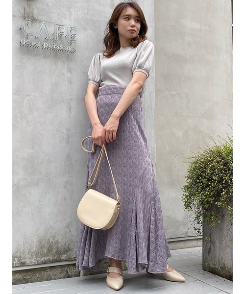 dazzlin（ダズリン）の「コンパクトパフスリーブトップス（ニット/セーター・レディース・オフホワイト/グレー/ブラック/モカ・FREE）」の13枚目の写真