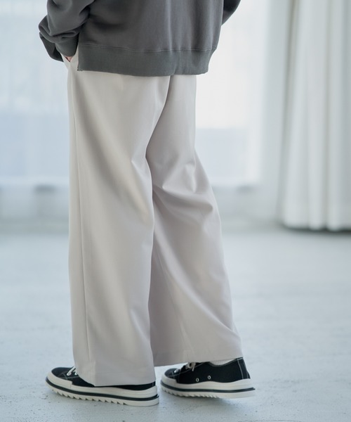 ADAMASTE（アダマスト）の「ワンタックベーシックワイドパンツ（その他パンツ・メンズ・ホワイト/ブラック・SMALL/MEDIUM/LARGE）」の6枚目の写真