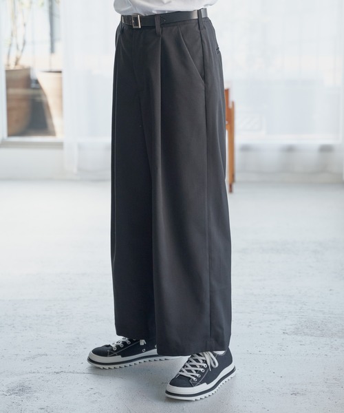 ADAMASTE（アダマスト）の「ワンタックベーシックワイドパンツ（その他パンツ・メンズ・ホワイト/ブラック・SMALL/MEDIUM/LARGE）」の13枚目の写真