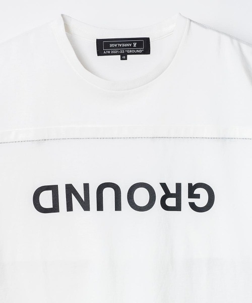 ANREALAGE（アンリアレイジ）の「ANREALAGE(アンリアレイジ) GROUND print t-shirts（Tシャツ/カットソー・メンズ・ホワイト/ブラック・46/48）」の6枚目の写真