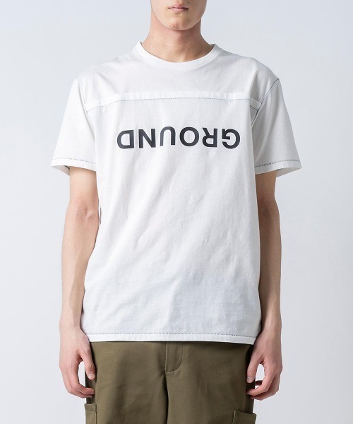 ANREALAGE（アンリアレイジ）の「ANREALAGE(アンリアレイジ) GROUND print t-shirts（Tシャツ/カットソー・メンズ・ホワイト/ブラック・46/48）」の9枚目の写真