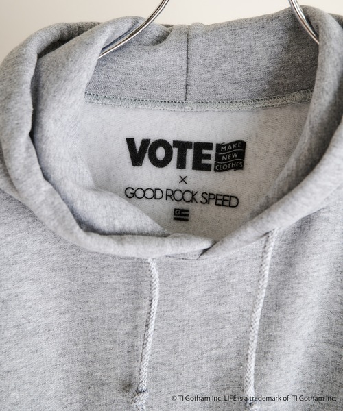 VOTE MAKE NEW CLOTHES(ボートメイクニュークローズ)の「【OT】トリプルネームスウェットトレーナーフーディー(スウェット・レディース・グレー/ネイビー・FREE)」の14枚目の写真