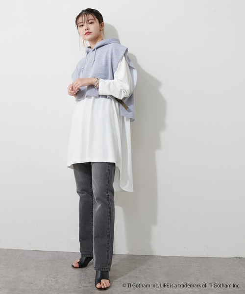 VOTE MAKE NEW CLOTHES(ボートメイクニュークローズ)の「【OT】トリプルネームスウェットトレーナーフーディー(スウェット・レディース・グレー/ネイビー・FREE)」の22枚目の写真